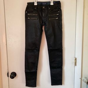 Vigoss The Jagger Skinny Pant, Women’s Faux Leather Pant, Black, Size 25